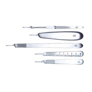 set of surgical knife handles